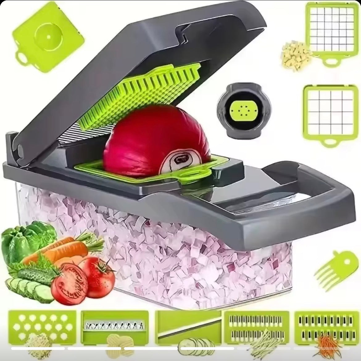 14-in-1 Vegetable Chopper & Mandoline Slicer