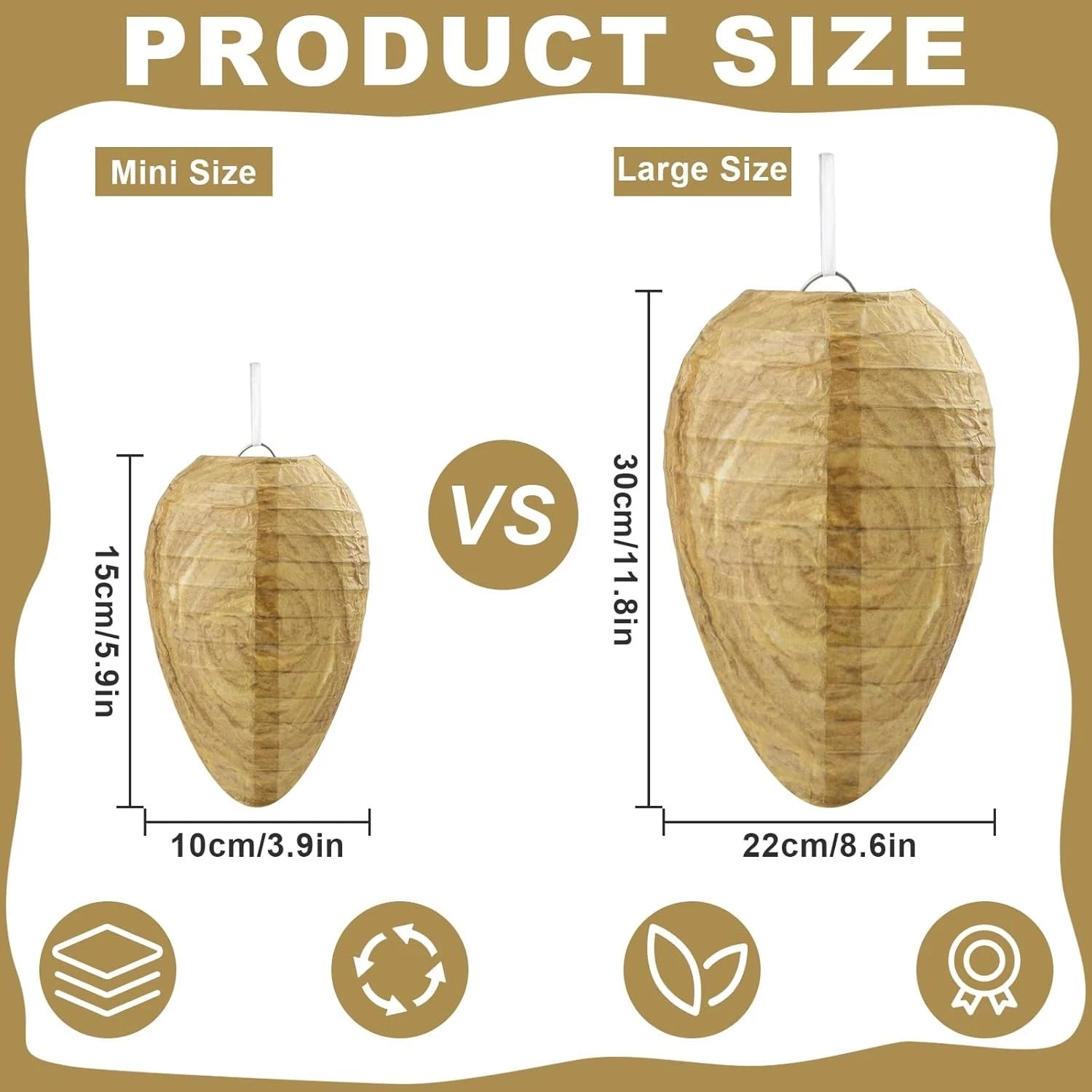 4-Pack Wasp Nest Decoy
