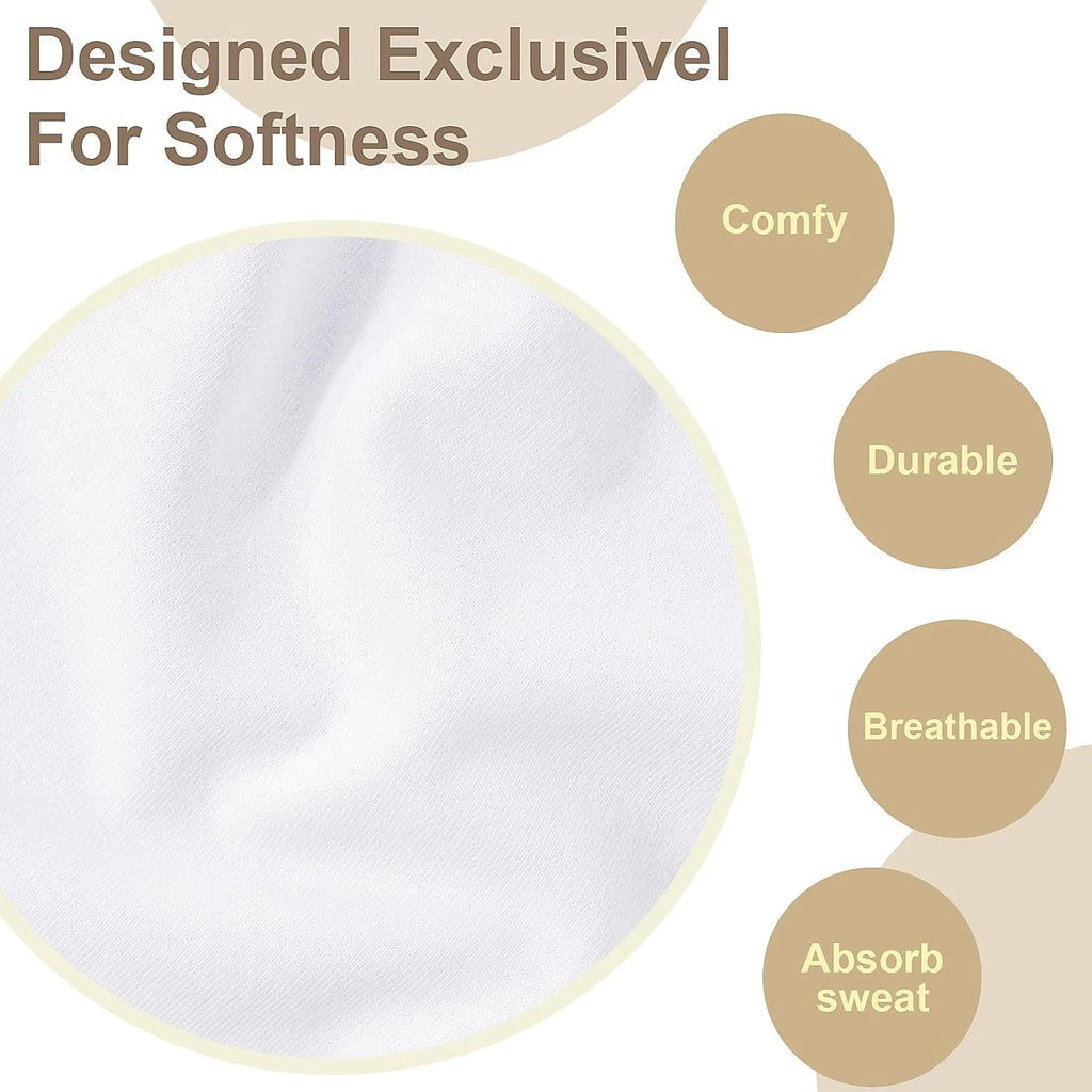 Premium 100% Cotton White Handkerchiefs & Pocket Squares (12-Pack)