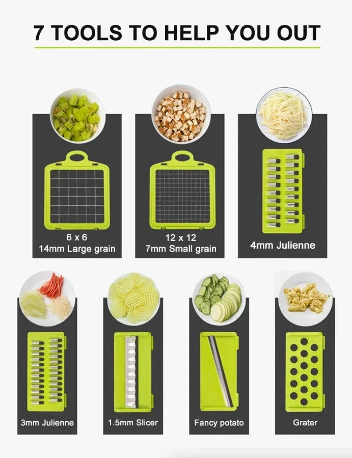 14-in-1 Vegetable Chopper & Mandoline Slicer